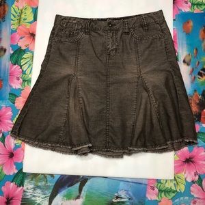 Guess Jeans Corduroy cut out flare skirt